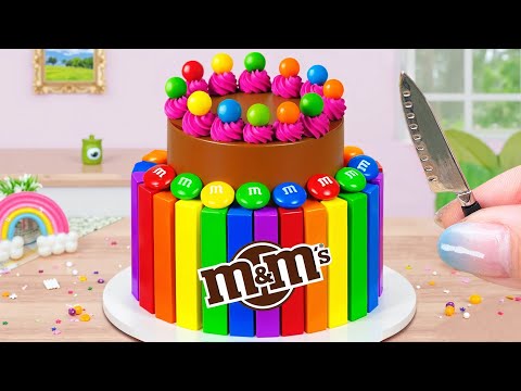 Kitkat Bar Chocolate With M&M Candy 🍬 Top Mini Kitkat Cake Decorating Recipes 🎂 Cake In Wonderland