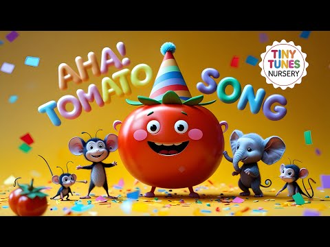 Aha Tomato Song Nursery Rhymes For Kids Rhymes Song Kids rhymes in English| #cartoon #tomato