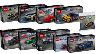 All LEGO Speed Champions 2024 sets Compilation/Collection Speed Build