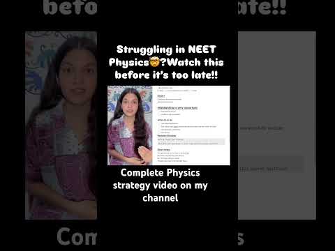 Physics #neet #viral #neet #neet2026 #physics #neetpreparation #neettips #aiims #strategy #study