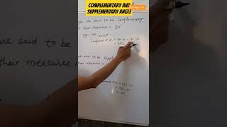 supplementary and complementary angles #definition and example of supplementary, complementary angle