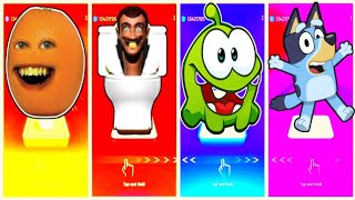 annoying orange 🆚 skibidi toilest 🆚 omnmo 🆚 bluey 🎶 who is best?
