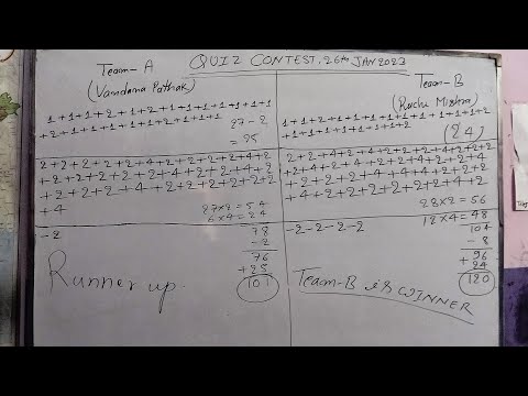 Quiz Contest, 26th JAN 2023