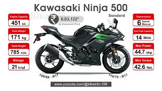 Kawasaki Ninja 500 | Key Highlights @bikeinfo-199 #automobile #bikespecs