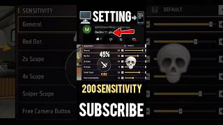 4GB Ram Sensitivity Settings ⚙️✅ Best Sensitivity Setting[200]📲 |  Garena Free Fire | @trx111ff