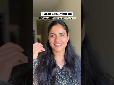 Tell me about yourself⁉️ BCom, MCom, MBA Sample answers. #interview #interviewpreparation #bcom #mba