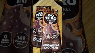 Go Zero Madagascar Chocobar #guiltfreebars #gozeroicecream #madagascarchocobar