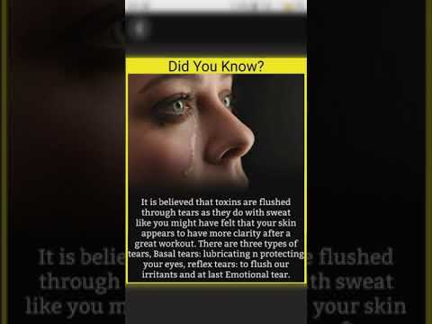 Did you know? 🤔 why does skin glows after crying ? #shorts #facts #knowledge