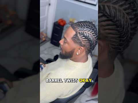 Barrel twists STILL got the guys hooked 🤝🏾#hair #braids #locs #locsstyles #braidhairstyles #braid