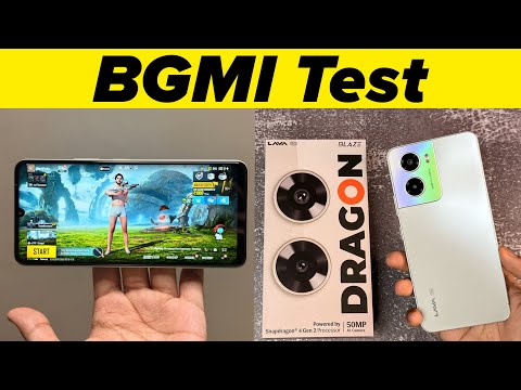 Lava Blaze Dragon 5G BGMI Test with FPS Meter 🔥 Heating Test & Graphics Settings