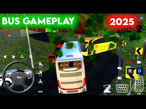 Coach Bus Simulator 2024 3D Indian Highway Driving Indonesian Bus Android Gameplay #3