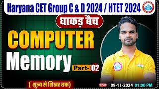 HSSC CET 2024 | Computer Memory #2 | Computer by Shivam Sir, HTET, HSSC Group C & D 2024 | धाकड़ बैच