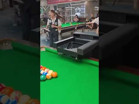 Robotic Snooker Table Pieces Setter #snookerplayer #bowlingcenter #snooker #snookertable #jauharabad