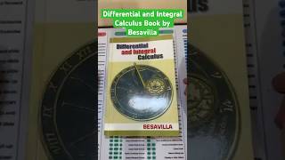 Differential and Integral Calculus Book by Besavilla #enginerdmath #shorts #calculus #book