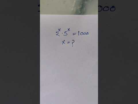 X =? Exponential Expression #maths #mathstricks