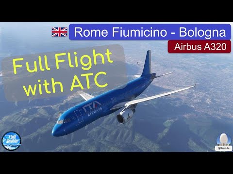 Full flight with ATC | Airbus A320 | Rome Fiumicino - Bologna | MSFS2024 [ENG]