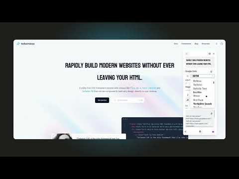 Picking fonts for tailwind landing page