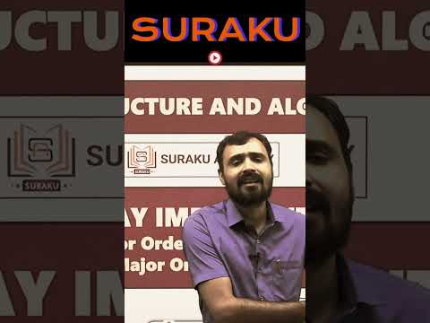 #shorts Row and Column major order in 2-D array #surakuacademy #short #ytshorts #ytshortsvideo #yt