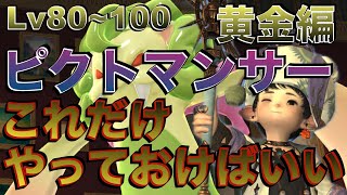 FF14 ピクトマンサー【黄金編Lv80~100】 これだけやっておけばいい簡単スキル回し