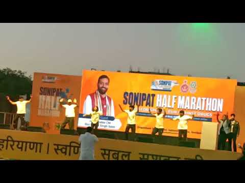 Zumba Dance in Sonipat Half Marathon #zumba #marathon #sports #fitness
