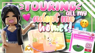 :: TOURING ALL my ADOPT ME HOUSES! 😝💞 *INSANE HOUSES!* 🤭