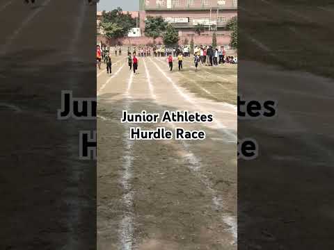 Hurdle Race Junior Athletes Rishikul Vidyapeeth School Subhash Stadium Sonipat  #athletes #hurdle