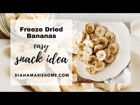 How to Make Freeze Dried Bananas (Easy Snack Idea)