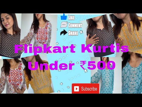 “Stylish Kurtis Under ₹500 / Flipkart Budget Fashion Haul !