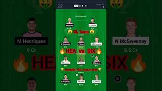 HEA vs SIX Dream11 Prediction, Brisbane Heat vs Sydney Sixers Dream11 Team Prediction, BBL 2024-25