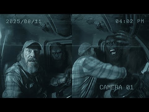 Dashcam Captures Bigfoot Attacking Truck Driver - Last Moments Caught on Camera!