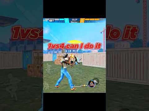 1vs4 in csrank#trending# freefire#short