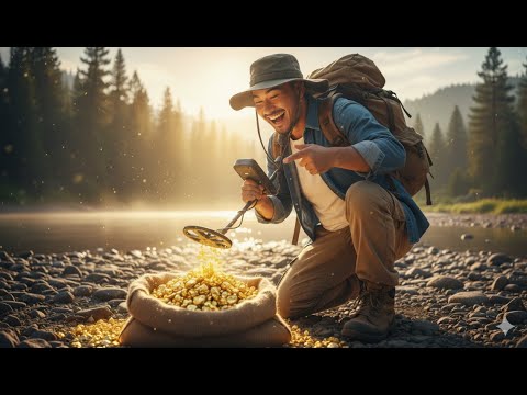 Homeless Man Gets Lucky and Finds a River Full of Gold! #gold