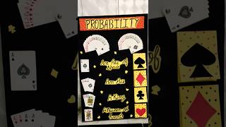 Maths working model | Working model on Probability | Probability project #shorts