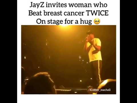 JayZ invites breast cancer survivor onstage