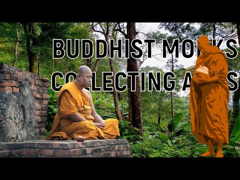 OFFERING FOOD TO BUDDHIST MONKS (MONKS BLESSING)