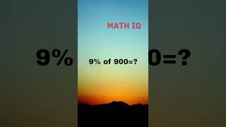 Percentage #maths #mathematics #puzzle #mathchallenge #quiz #shorts