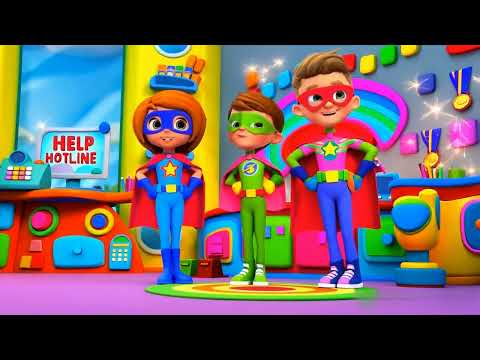 Toddler Song | The Superhero Helpers | Clean Up, Share & Be Kind! 🧹❤️