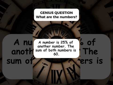 Only a Genius Can Solve this Math Question. Can You Solve It?