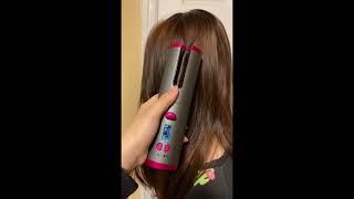 Magical Appliance Cordless Automatic Hair Curler With Ceramic Rotating Barrel, 6 Temp And Timer