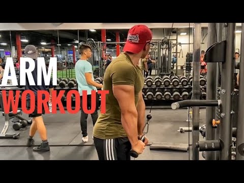 Arm workout under 40 minutes/ No commentary.