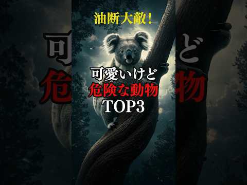 油断大敵！可愛いけど危険な動物Top3