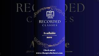 Recorded Classes are available now💻 #caintermediate #caclasses