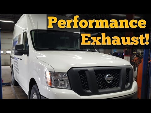 Installing high flow exhaust on a work truck!