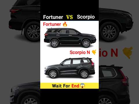 FORTUNER VS SCORPIO 🔥🤙#shorts