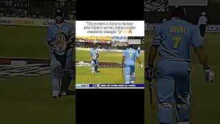 Historic Moment 🐐☠️🔥 | #msdhoni #sachintendulkar #cricket #indvspak #msd #indiancaptain #viratkohli