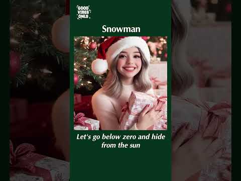 Don't cry, snowman, not in front of me. Who'll catch your tears if you can't catch me, darling#short