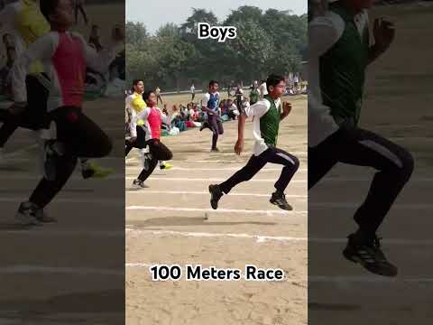 Boys 100 Meters Race Sports Day 2024 Rishikul Vidyapeeth School Sonipat #students #race #sprinter