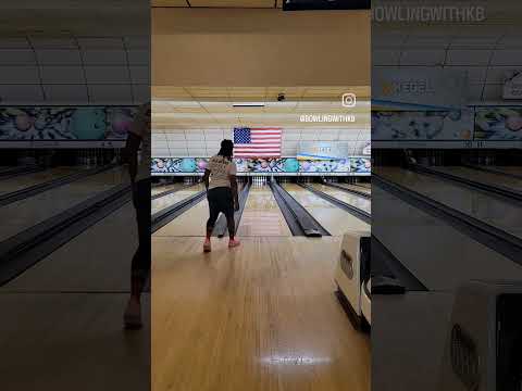 Day 95 Of One Strike A Day Ball Used: Journey 🦄#2handedbowling #bowlingislife #sports #fun