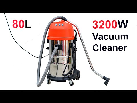 80L Commercial Vacuum Cleaner Unboxing and Test