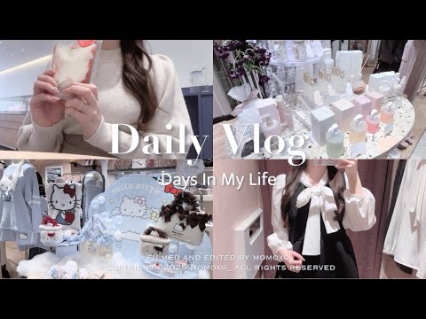 [Vlog] Three Days of Weekend as a Working Woman⟡.· Buying Cute Work Clothes👗💕 Shopping & Cafe